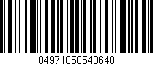 Código de barras (EAN, GTIN, SKU, ISBN): '04971850543640'