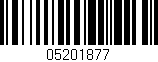 Código de barras (EAN, GTIN, SKU, ISBN): '05201877'