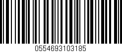 Código de barras (EAN, GTIN, SKU, ISBN): '0554693103185'