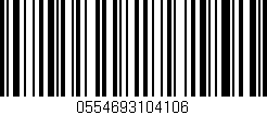Código de barras (EAN, GTIN, SKU, ISBN): '0554693104106'