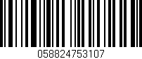 Código de barras (EAN, GTIN, SKU, ISBN): '058824753107'