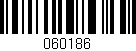 Código de barras (EAN, GTIN, SKU, ISBN): '060186'