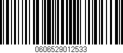 Código de barras (EAN, GTIN, SKU, ISBN): '0606529012533'