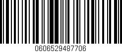 Código de barras (EAN, GTIN, SKU, ISBN): '0606529487706'