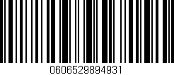 Código de barras (EAN, GTIN, SKU, ISBN): '0606529894931'