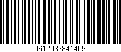 Código de barras (EAN, GTIN, SKU, ISBN): '0612032841409'