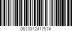 Código de barras (EAN, GTIN, SKU, ISBN): '0613312417574'