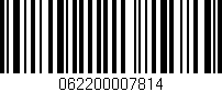 Código de barras (EAN, GTIN, SKU, ISBN): '062200007814'