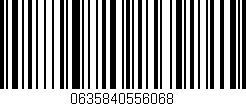 Código de barras (EAN, GTIN, SKU, ISBN): '0635840556068'