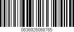 Código de barras (EAN, GTIN, SKU, ISBN): '0636926068765'
