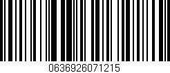 Código de barras (EAN, GTIN, SKU, ISBN): '0636926071215'