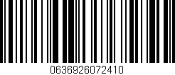 Código de barras (EAN, GTIN, SKU, ISBN): '0636926072410'