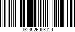 Código de barras (EAN, GTIN, SKU, ISBN): '0636926086028'