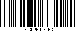 Código de barras (EAN, GTIN, SKU, ISBN): '0636926086066'