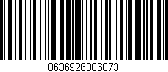 Código de barras (EAN, GTIN, SKU, ISBN): '0636926086073'