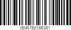 Código de barras (EAN, GTIN, SKU, ISBN): '0645760166391'