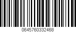 Código de barras (EAN, GTIN, SKU, ISBN): '0645760332468'