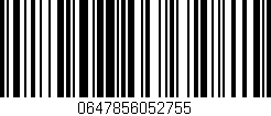 Código de barras (EAN, GTIN, SKU, ISBN): '0647856052755'