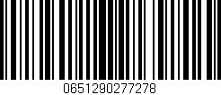 Código de barras (EAN, GTIN, SKU, ISBN): '0651290277278'