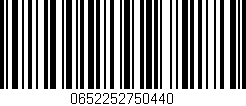 Código de barras (EAN, GTIN, SKU, ISBN): '0652252750440'