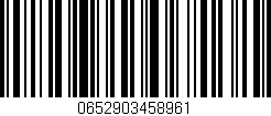 Código de barras (EAN, GTIN, SKU, ISBN): '0652903458961'