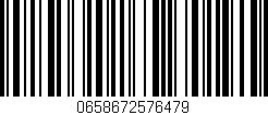 Código de barras (EAN, GTIN, SKU, ISBN): '0658672576479'