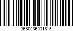 Código de barras (EAN, GTIN, SKU, ISBN): '0668866331616'