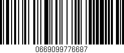 Código de barras (EAN, GTIN, SKU, ISBN): '0669099776687'