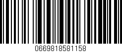 Código de barras (EAN, GTIN, SKU, ISBN): '0669818581158'