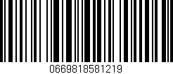 Código de barras (EAN, GTIN, SKU, ISBN): '0669818581219'