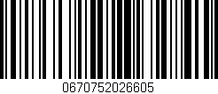 Código de barras (EAN, GTIN, SKU, ISBN): '0670752026605'