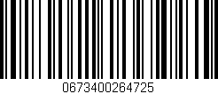 Código de barras (EAN, GTIN, SKU, ISBN): '0673400264725'