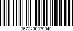 Código de barras (EAN, GTIN, SKU, ISBN): '0673400979940'