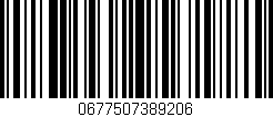 Código de barras (EAN, GTIN, SKU, ISBN): '0677507389206'