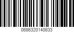 Código de barras (EAN, GTIN, SKU, ISBN): '0686320140833'