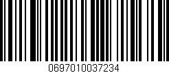 Código de barras (EAN, GTIN, SKU, ISBN): '0697010037234'