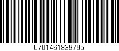 Código de barras (EAN, GTIN, SKU, ISBN): '0701461839795'