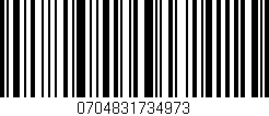 Código de barras (EAN, GTIN, SKU, ISBN): '0704831734973'