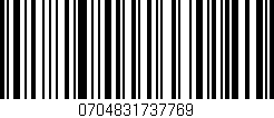 Código de barras (EAN, GTIN, SKU, ISBN): '0704831737769'