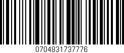 Código de barras (EAN, GTIN, SKU, ISBN): '0704831737776'