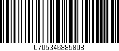 Código de barras (EAN, GTIN, SKU, ISBN): '0705346885808'