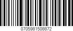 Código de barras (EAN, GTIN, SKU, ISBN): '0705981508872'