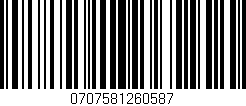 Código de barras (EAN, GTIN, SKU, ISBN): '0707581260587'