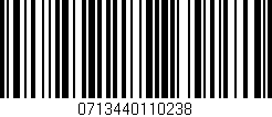 Código de barras (EAN, GTIN, SKU, ISBN): '0713440110238'