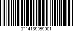 Código de barras (EAN, GTIN, SKU, ISBN): '0714169959801'