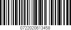 Código de barras (EAN, GTIN, SKU, ISBN): '0722020613458'