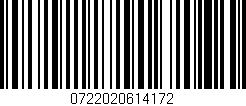 Código de barras (EAN, GTIN, SKU, ISBN): '0722020614172'