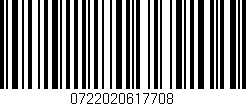 Código de barras (EAN, GTIN, SKU, ISBN): '0722020617708'