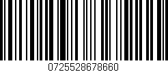 Código de barras (EAN, GTIN, SKU, ISBN): '0725528678660'