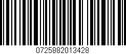 Código de barras (EAN, GTIN, SKU, ISBN): '0725882013428'